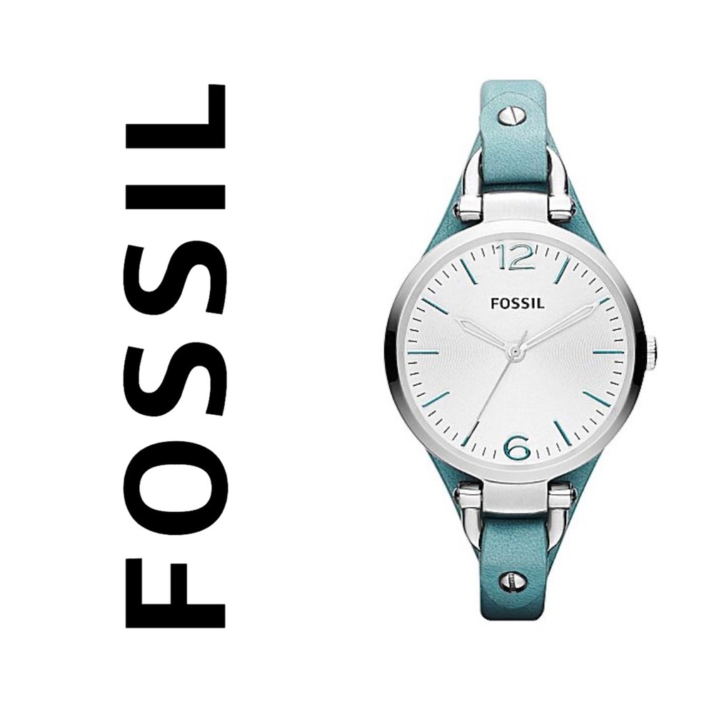 FOSSIL Georgia Turquoise Leather Watch